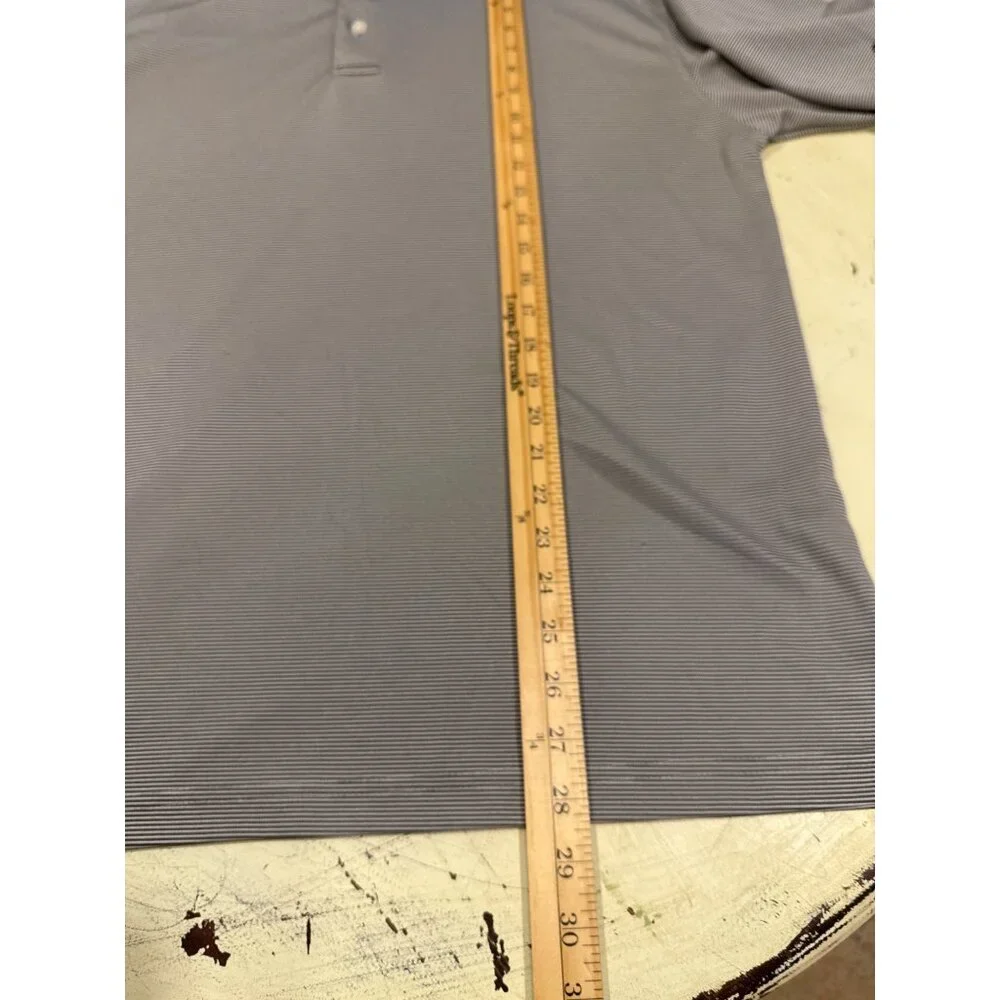 Horn Legend‎ Men's Gray Short Sleeve Polo size L Bamboo Charcoal